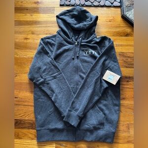Yeti Men's Charcoal Zip-Up Sweater